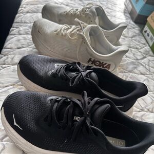 Hoka Dual Pack Black and White Sneakers